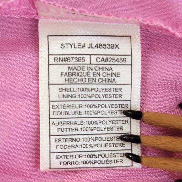 Betsey Johnson Classically Pink Heart Dress Pale Pink Red Glitter Hearts… - Picture 10 of 13